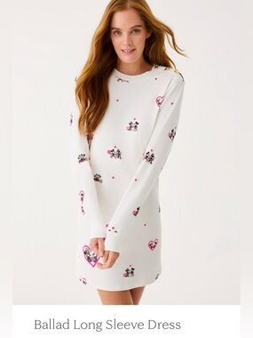 NWT Lilly Pulitzer Disney Ballad Long Sleeve Dress Mickey and Minnie